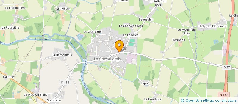 localisation de l'entreprise MADAME SANDRINE BOUILLY à LA CHEVALLERAIS
