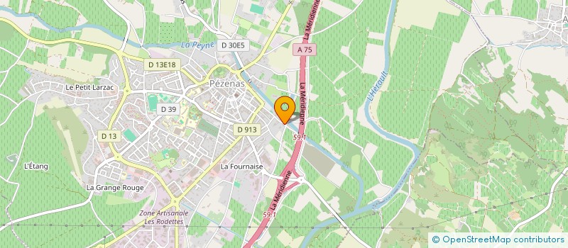 localisation de l'entreprise MADAME SANDRINE BOULARES  PEZENAS