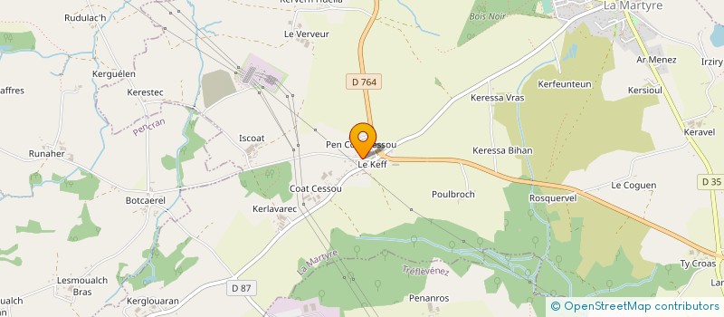 localisation de l'entreprise MADAME SANDRINE BOULAS  LA MARTYRE