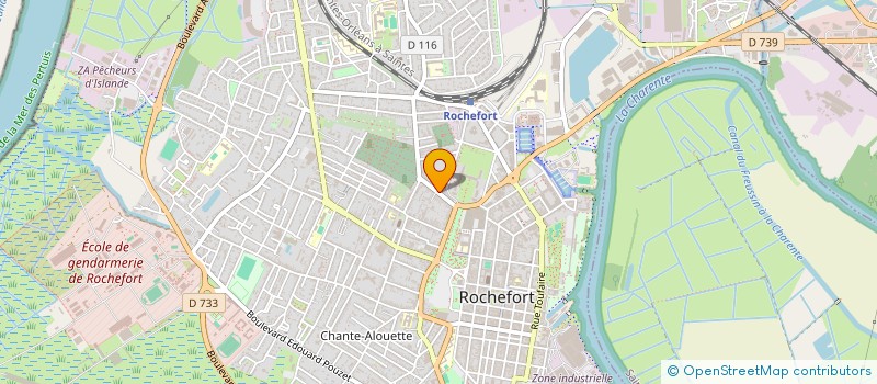 localisation de l'entreprise MADAME SANDRINE BOUNIOT  ROCHEFORT