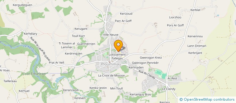 localisation de l'entreprise MADAME SANDRINE BOURCIER  PLOUMILLIAU
