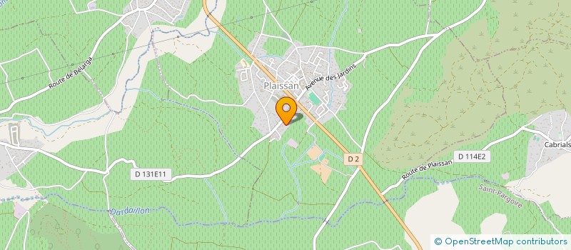 localisation de l'entreprise MADAME SANDRINE BOURDELLE  PLAISSAN