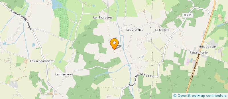 localisation de l'entreprise MADAME SANDRINE BOURDIN  BAUGE-EN-ANJOU