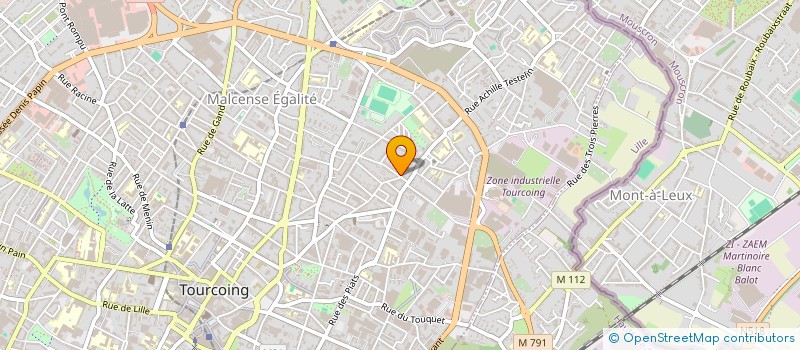 localisation de l'entreprise MADAME SANDRINE BOURDIN à TOURCOING