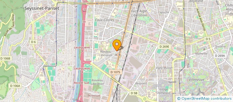 localisation de l'entreprise MADAME SANDRINE BOURDON  GRENOBLE