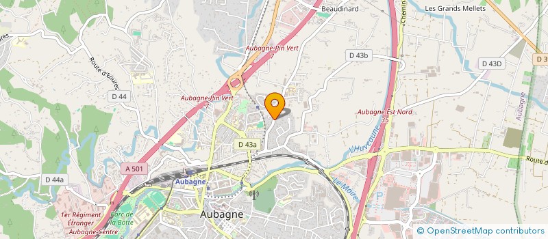 localisation de l'entreprise MADAME SANDRINE BOURET à AUBAGNE