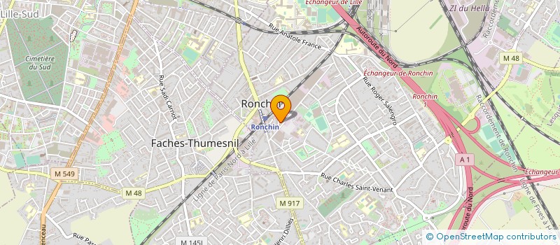 localisation de l'entreprise MADAME SANDRINE BOURGEOIS  RONCHIN