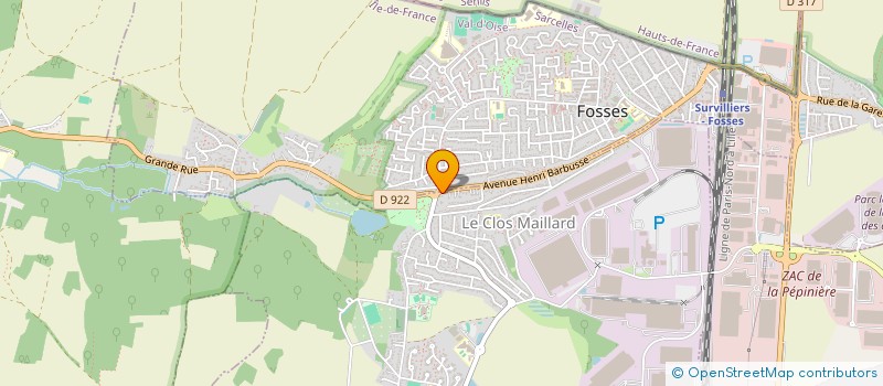 localisation de l'entreprise MADAME SANDRINE BOURGEOIS  MARLY-LA-VILLE