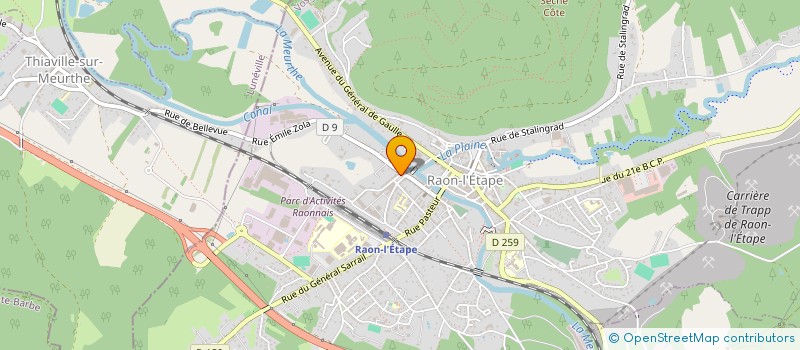 localisation de l'entreprise MADAME SANDRINE BOURGOIS à RAON-L'ETAPE