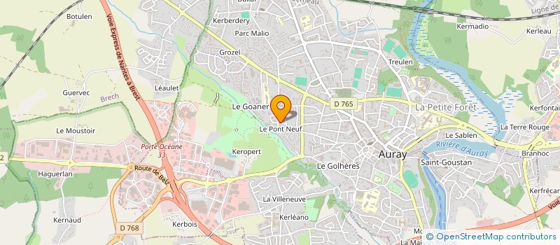 localisation de l'entreprise MADAME SANDRINE BOUROTTE à AURAY