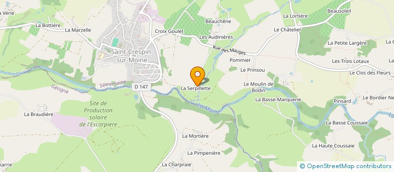 localisation de l'entreprise MADAME SANDRINE BOURRE à SEVREMOINE