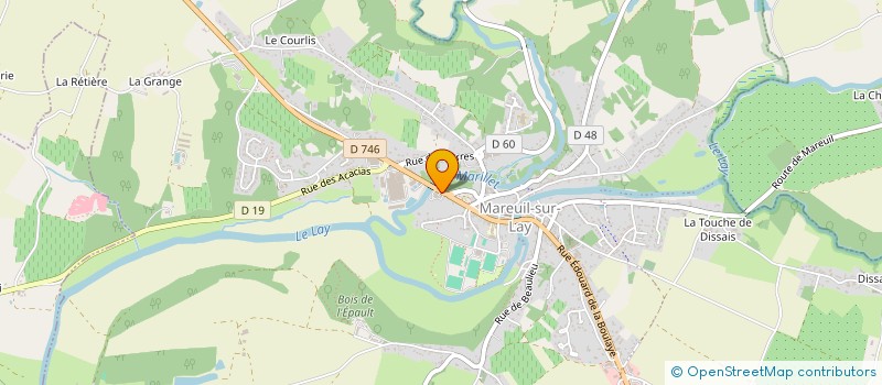 localisation de l'entreprise MADAME SANDRINE BOURSEREAU à MAREUIL-SUR-LAY-DISSAIS