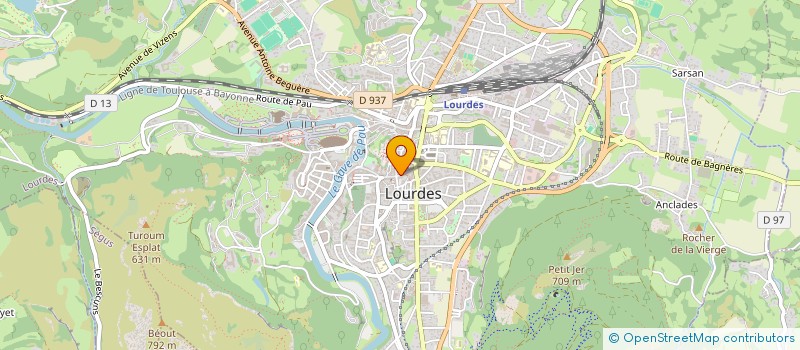 localisation de l'entreprise MADAME SANDRINE BOUSQUAU à LOURDES