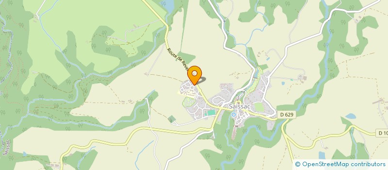 localisation de l'entreprise MADAME SANDRINE BOUSQUET  SAISSAC