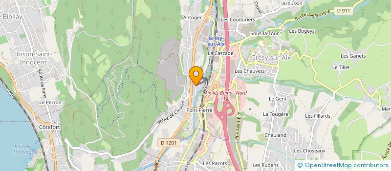 localisation de l'entreprise MADAME SANDRINE BOUTIN  GRESY-SUR-AIX