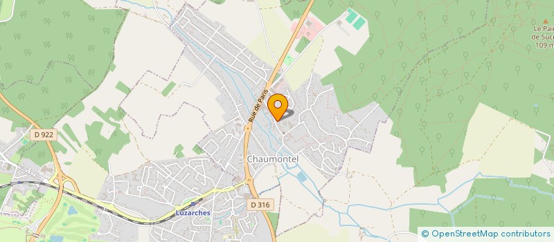 localisation de l'entreprise MADAME SANDRINE BOUTOUYRIE  CHAUMONTEL