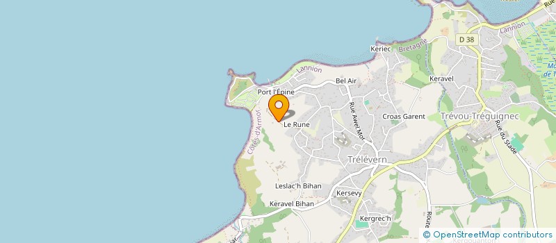 localisation de l'entreprise MADAME SANDRINE BOUTTIER  TRELEVERN