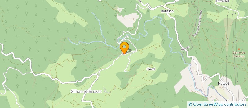 localisation de l'entreprise MADAME SANDRINE BOUVET  GILHAC-ET-BRUZAC