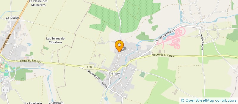 localisation de l'entreprise MADAME SANDRINE BOUVIER-FARINE  LE CONTROIS-EN-SOLOGNE