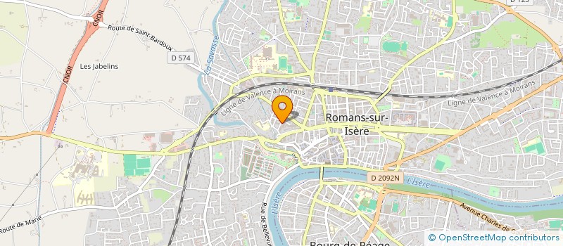 localisation de l'entreprise MADAME SANDRINE BOUVIEZ  ROMANS-SUR-ISERE