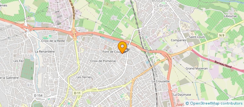 localisation de l'entreprise MADAME SANDRINE BOYER à BEZIERS
