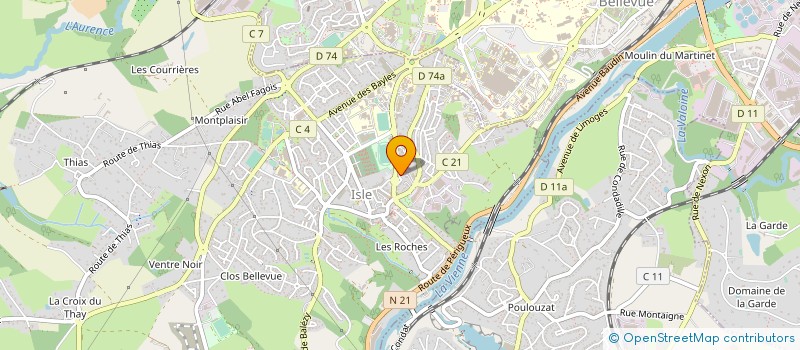 localisation de l'entreprise MADAME SANDRINE BRACHET  ISLE