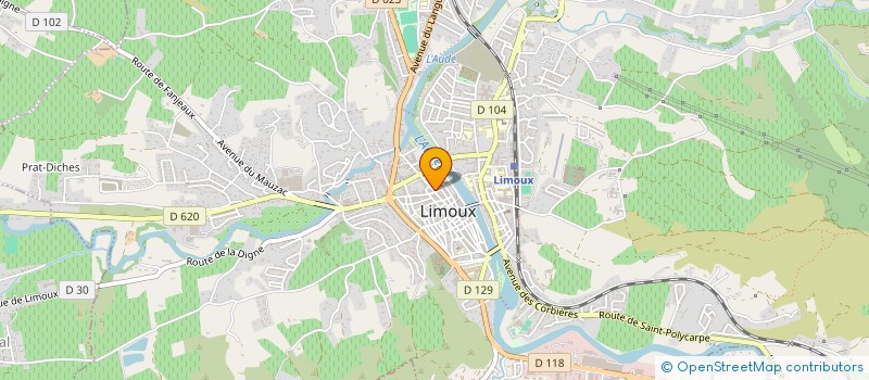 localisation de l'entreprise MADAME SANDRINE BRAL  LIMOUX