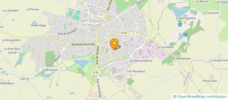 localisation de l'entreprise MADAME SANDRINE BRANDEAU  SEVREMOINE