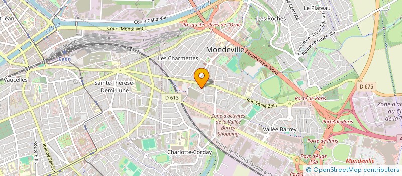 localisation de l'entreprise MADAME SANDRINE BRARD  MONDEVILLE