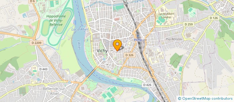 localisation de l'entreprise MADAME SANDRINE BRAUN à VICHY