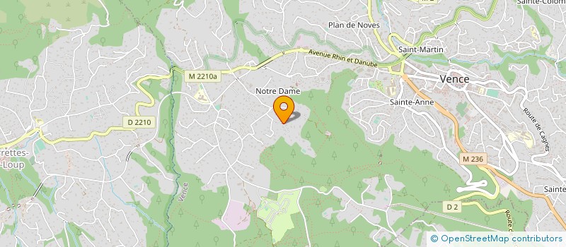localisation de l'entreprise MADAME SANDRINE BREDA à VENCE