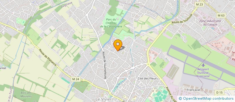 localisation de l'entreprise MADAME SANDRINE BREDILLARD  CUGNAUX