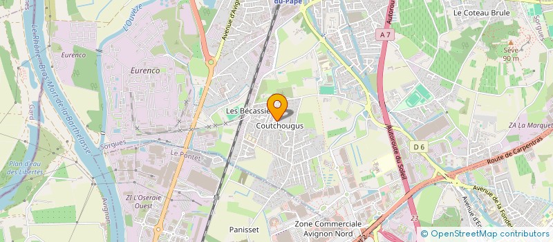 localisation de l'entreprise MADAME SANDRINE BRIAVAL  SORGUES