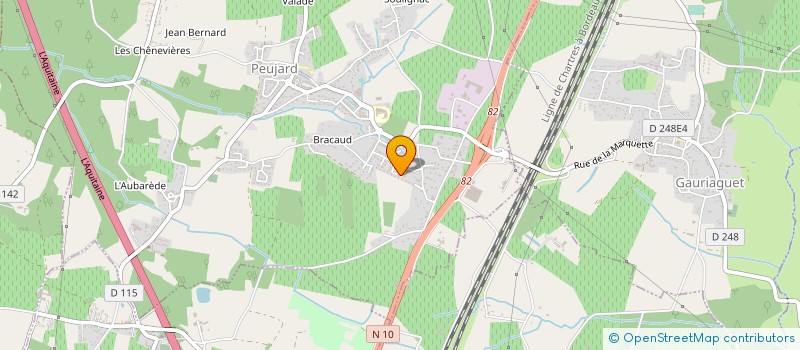 localisation de l'entreprise MADAME SANDRINE BRIDON  PEUJARD