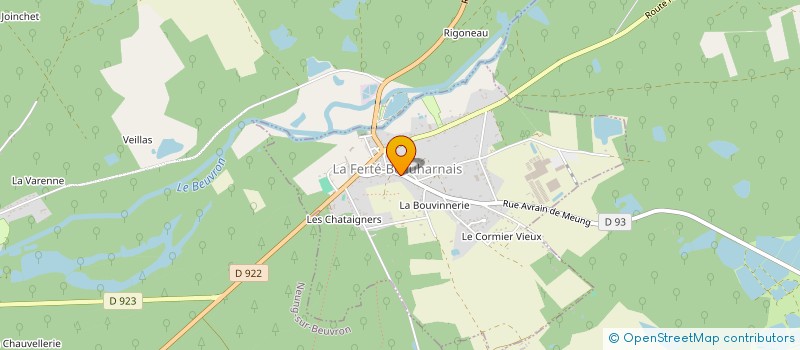 localisation de l'entreprise MADAME SANDRINE BRILLANT  LA FERTE-BEAUHARNAIS