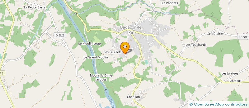 localisation de l'entreprise MADAME SANDRINE BRIOT à BADECON-LE-PIN