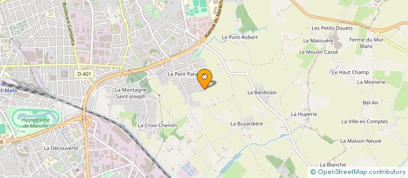 localisation de l'entreprise MADAME SANDRINE BROCHARD  SAINT-MALO