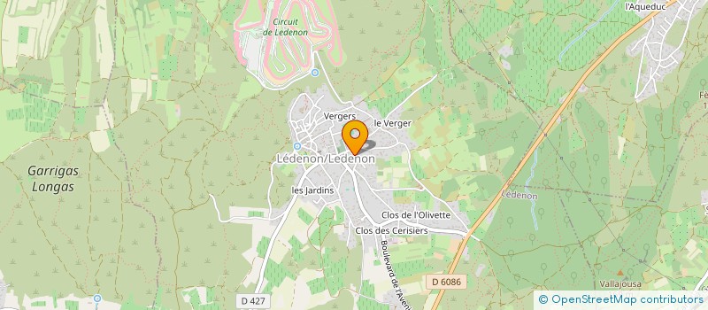 localisation de l'entreprise MADAME SANDRINE BROGNARD  LEDENON