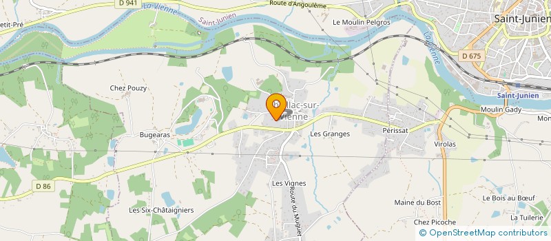 localisation de l'entreprise MADAME SANDRINE BROUSSE  CHAILLAC-SUR-VIENNE