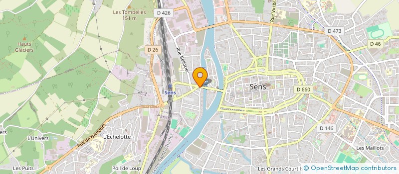 localisation de l'entreprise MADAME SANDRINE BROUSSEAU  SENS