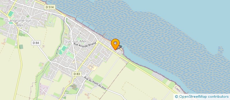 localisation de l'entreprise MADAME SANDRINE BROUT  LUC-SUR-MER