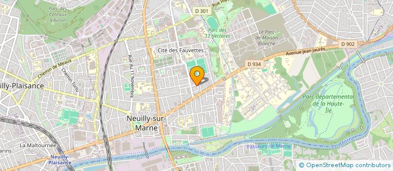 localisation de l'entreprise MADAME SANDRINE BRUN à NEUILLY-SUR-MARNE