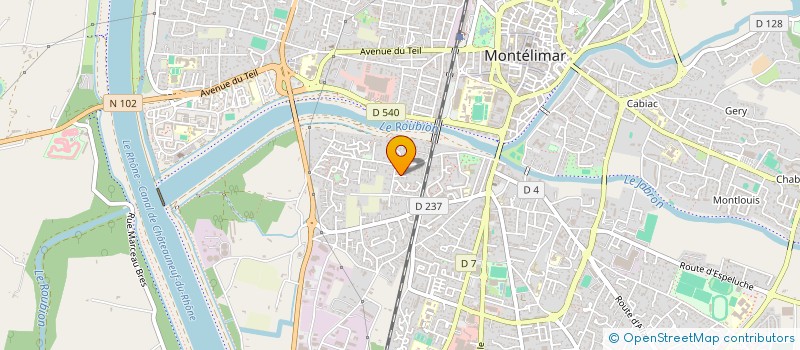 localisation de l'entreprise MADAME SANDRINE BRUN  MONTELIMAR