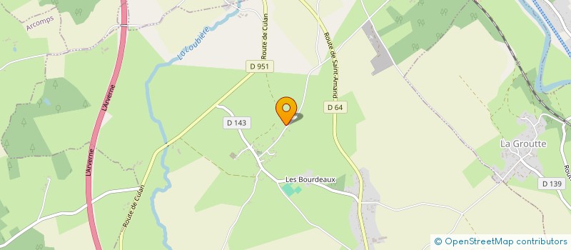 localisation de l'entreprise MADAME SANDRINE BRUNET  SAINT-GEORGES-DE-POISIEUX