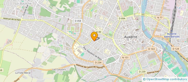 localisation de l'entreprise MADAME SANDRINE BRUNIN à AUXERRE