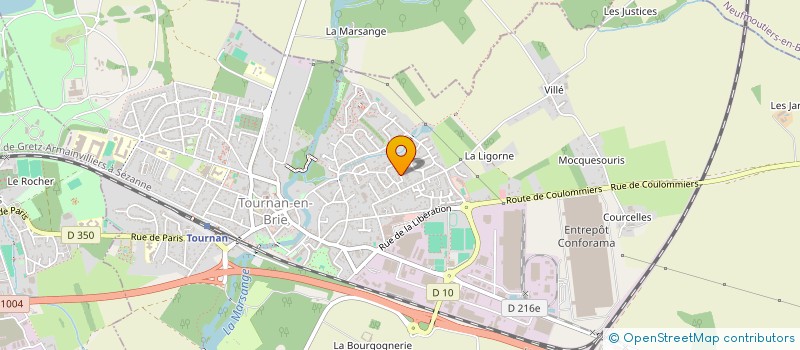 localisation de l'entreprise MADAME SANDRINE BRUSSELLE  TOURNAN-EN-BRIE