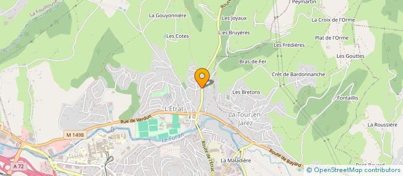 localisation de l'entreprise MADAME SANDRINE BRYLACK  L'ETRAT