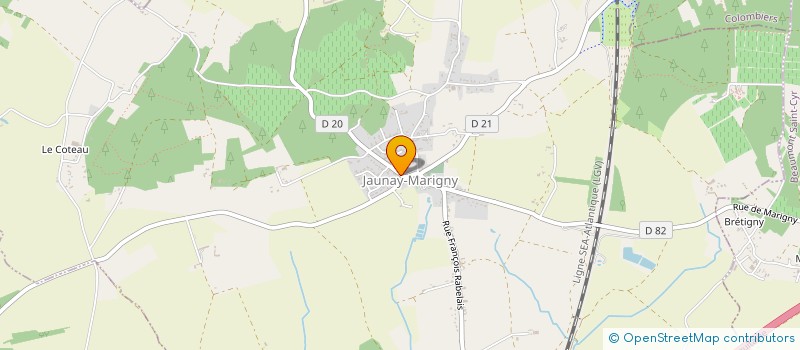 localisation de l'entreprise MADAME SANDRINE BUISSON  JAUNAY-MARIGNY