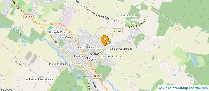localisation de l'entreprise MADAME SANDRINE BURAT  COUR-CHEVERNY