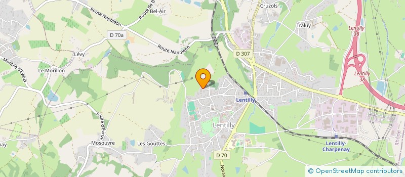 localisation de l'entreprise MADAME SANDRINE BURNIER  LENTILLY